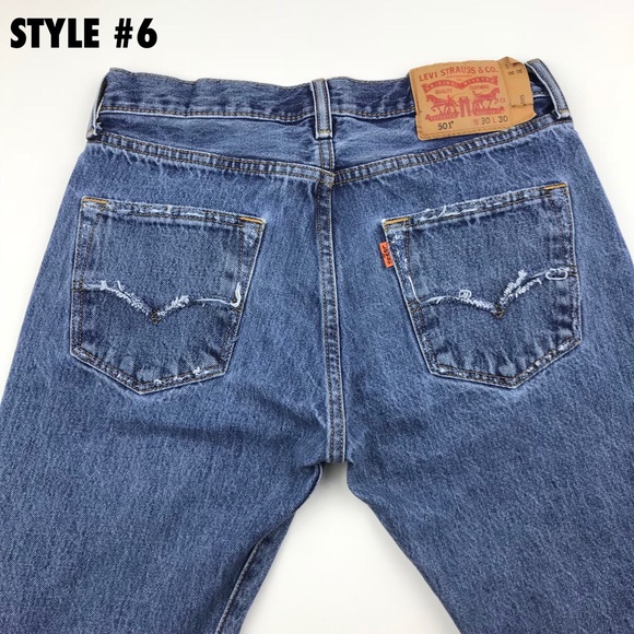 Vintage Levi’s Custom Made Orange Tab Re/Done Jean - Picture 7 of 8